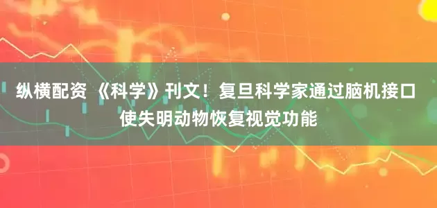 纵横配资 《科学》刊文！复旦科学家通过脑机接口 使失明动物恢复视觉功能